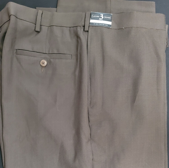Mens Dress Pants 42W x 29L - Picture 3 of 8